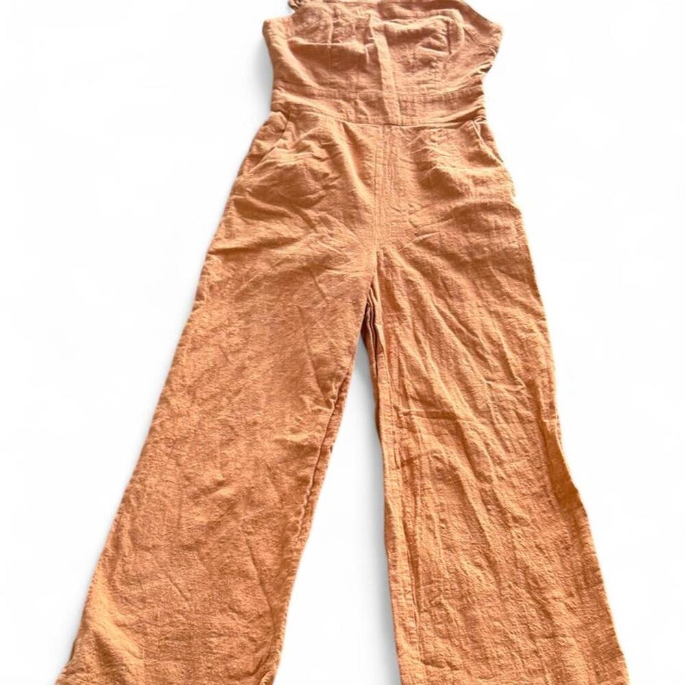 Hyfve orange jumpsuit with ruffle
